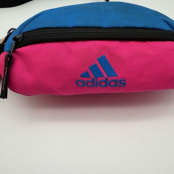 adidas Handbags - Adidas Pink Blue Waist Pack Sling Bag Fanny Pack Crossbody Adjustable Y2K